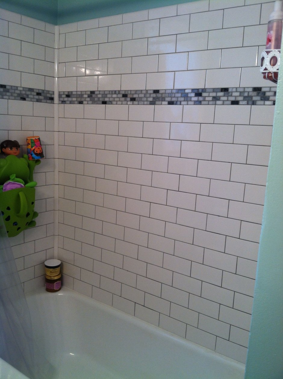 Ванная выложенная плиткой