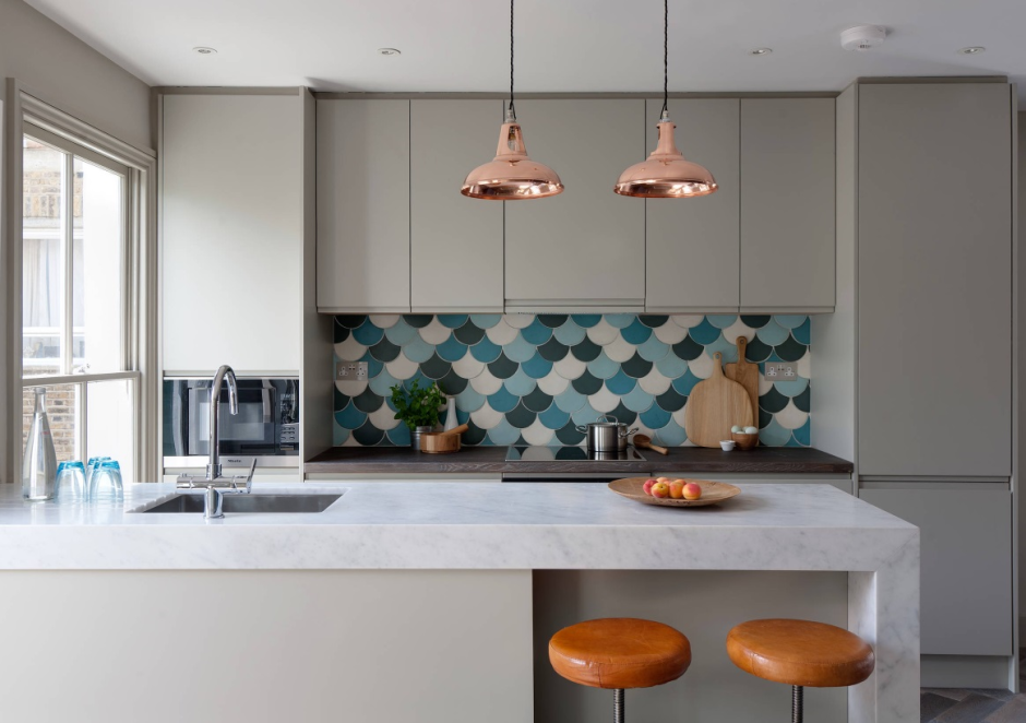 Фартук для кухни в скандинавском стиле