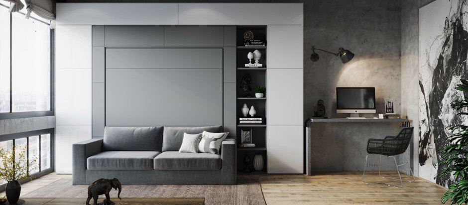 Кровать трансформер с диваном Clei