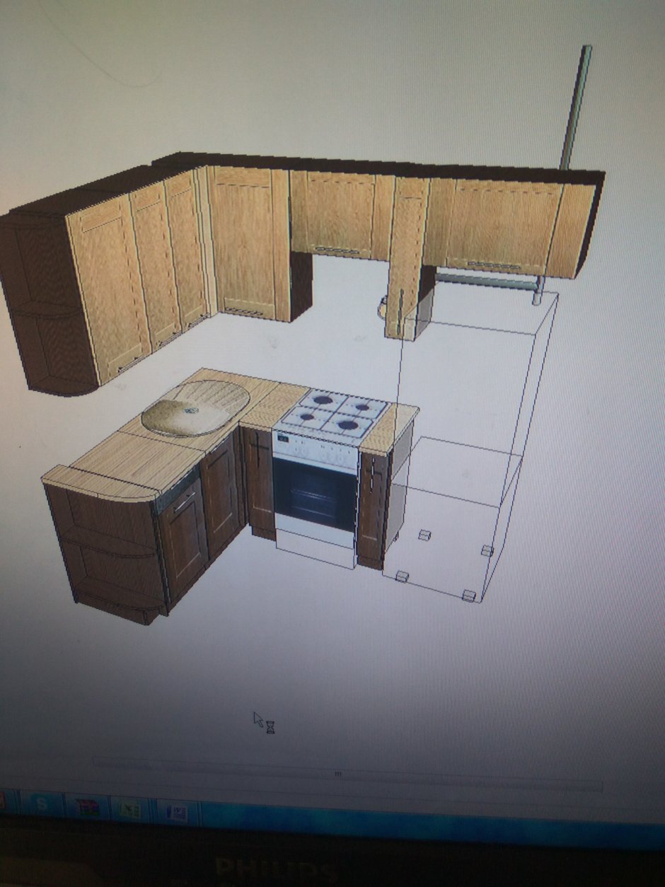 Кухонный гарнитур угловая брежневка