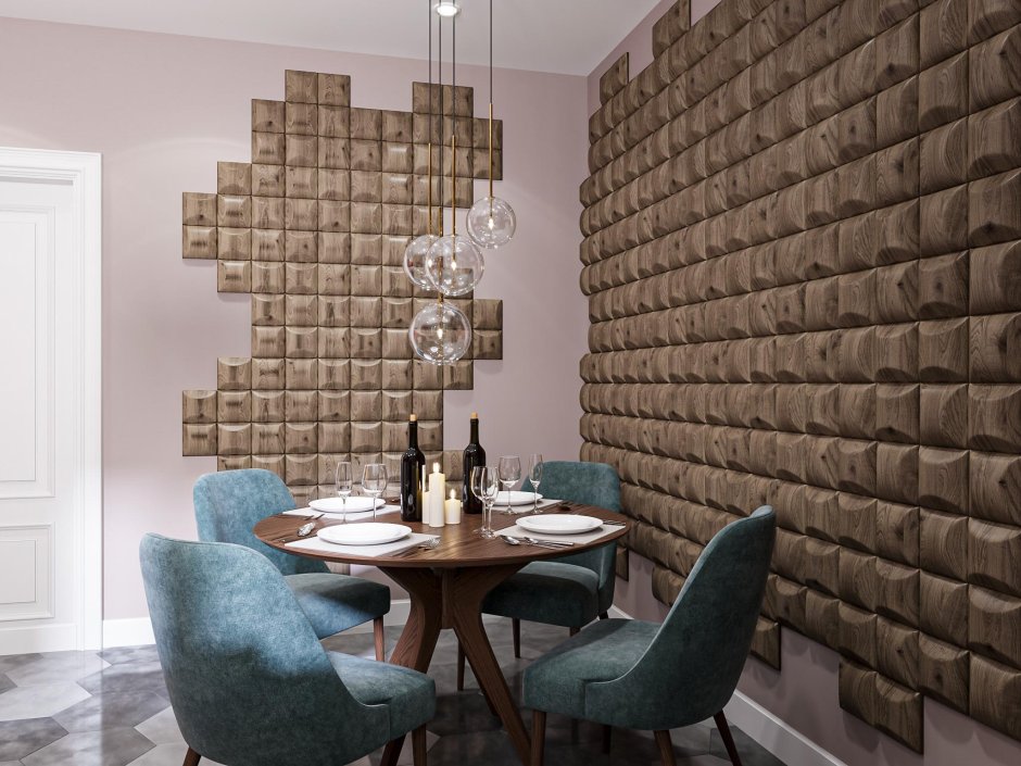 Декоративные панели в интерьере спальни