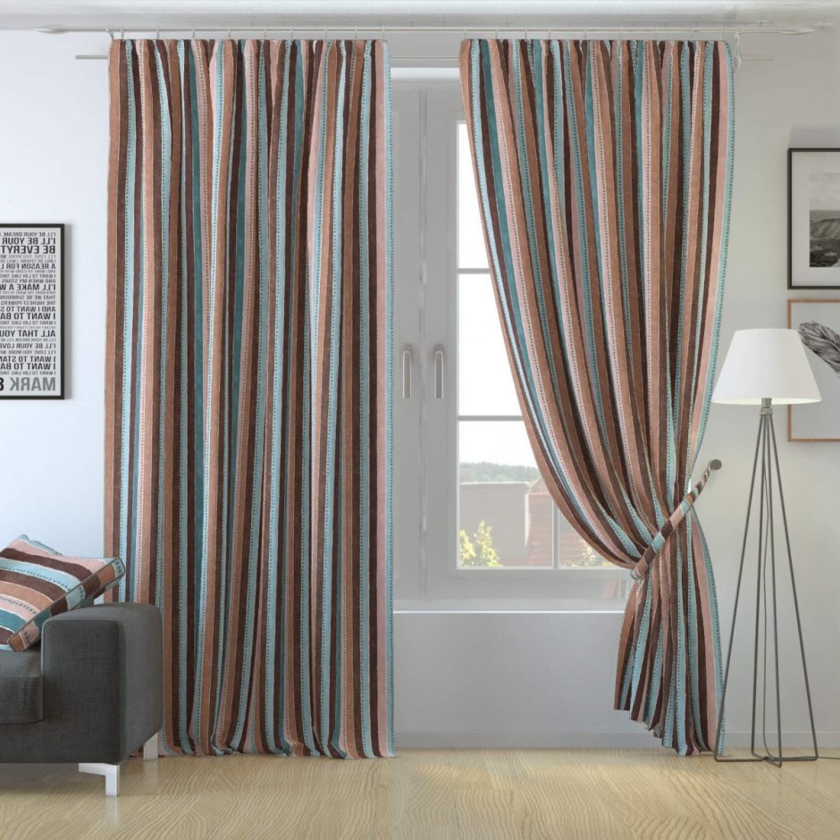 Комплект из 4 штор Атрео венге