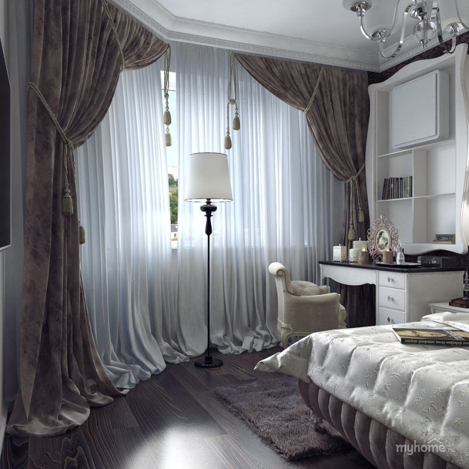 Синие шторы