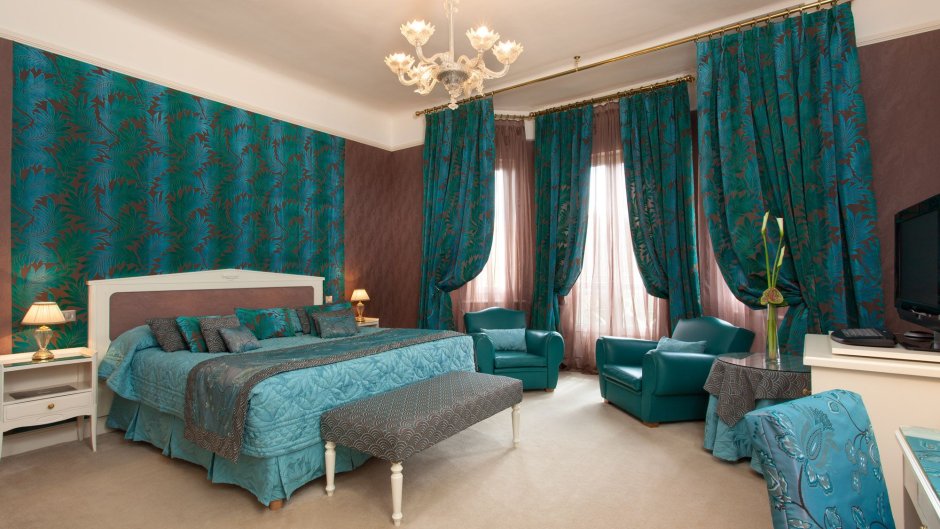 Цветовая палитра бирюза коричневый