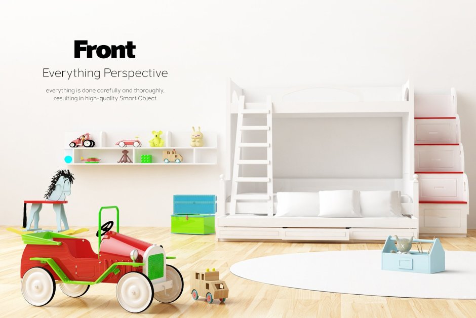 Детские игрушки мокап