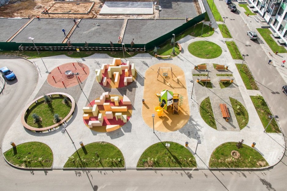 Детская площадка в Химках посёлок золотые купола