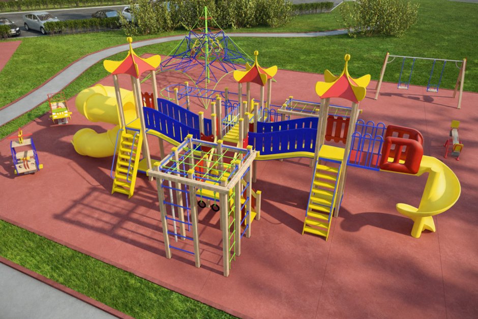 Парк Битца в Северном Бутово детские площадки