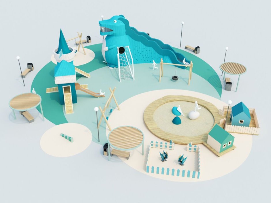 Озеленение детских площадок