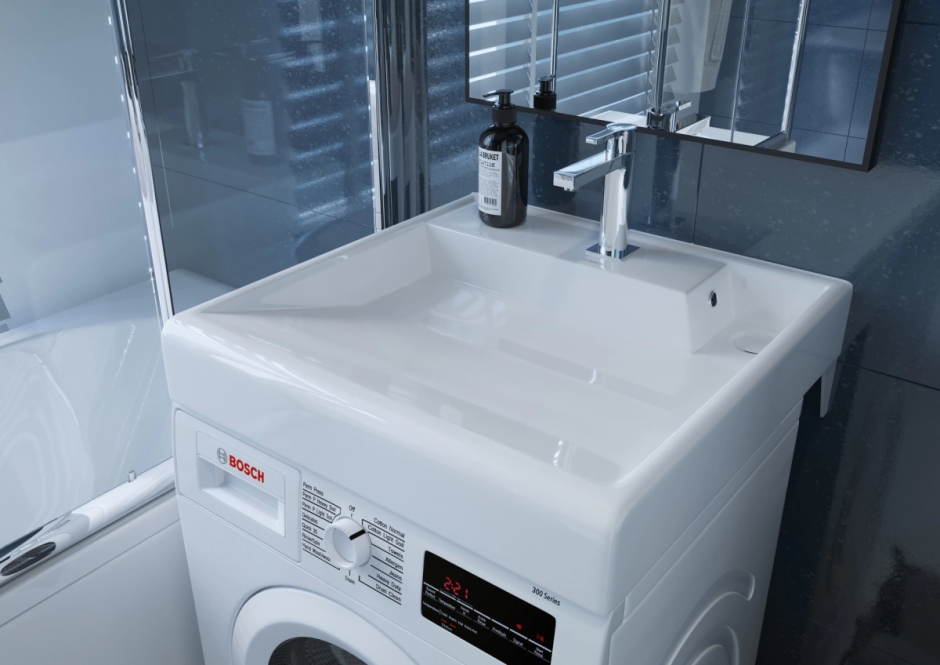 Ванные комнаты со стиральной машиной