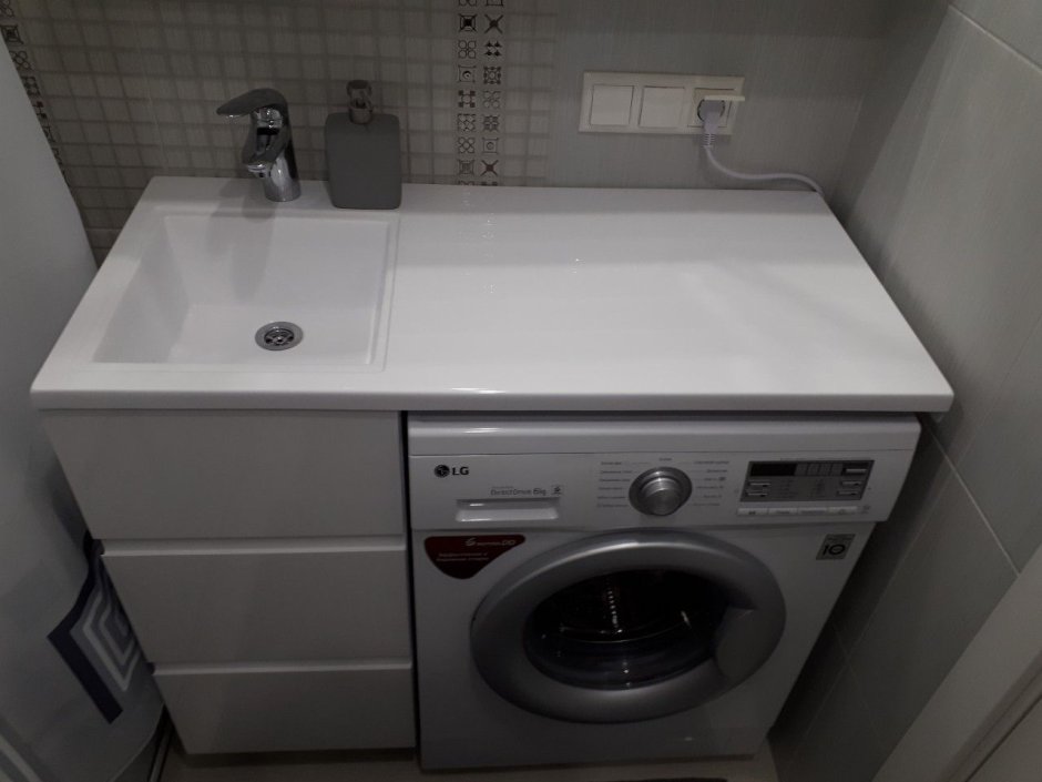 Раковина над стиральной машиной 80х60