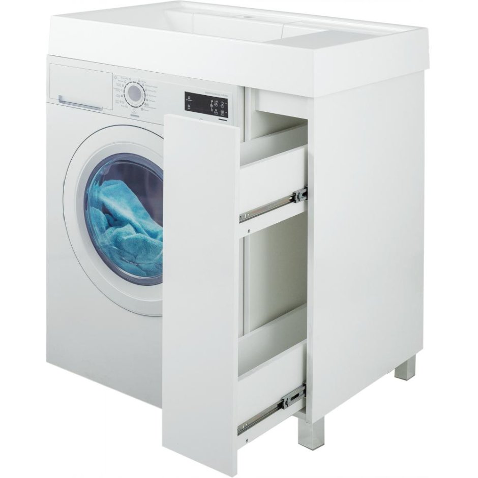 Тумба под стиральную машину напольная «лайн» 20