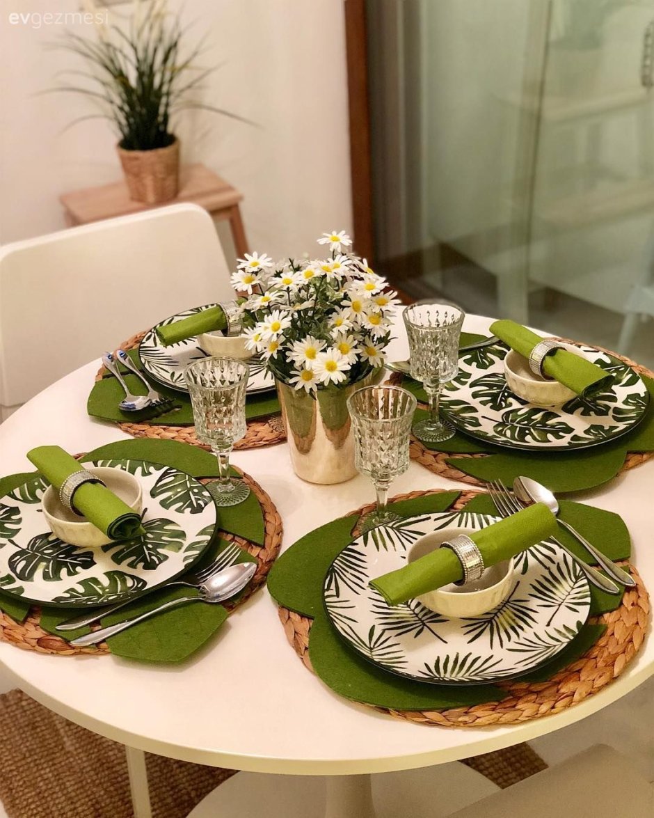 Сервировка стола в стиле сафари