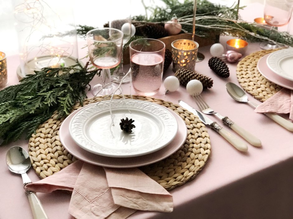 Сервировка новогоднего стола