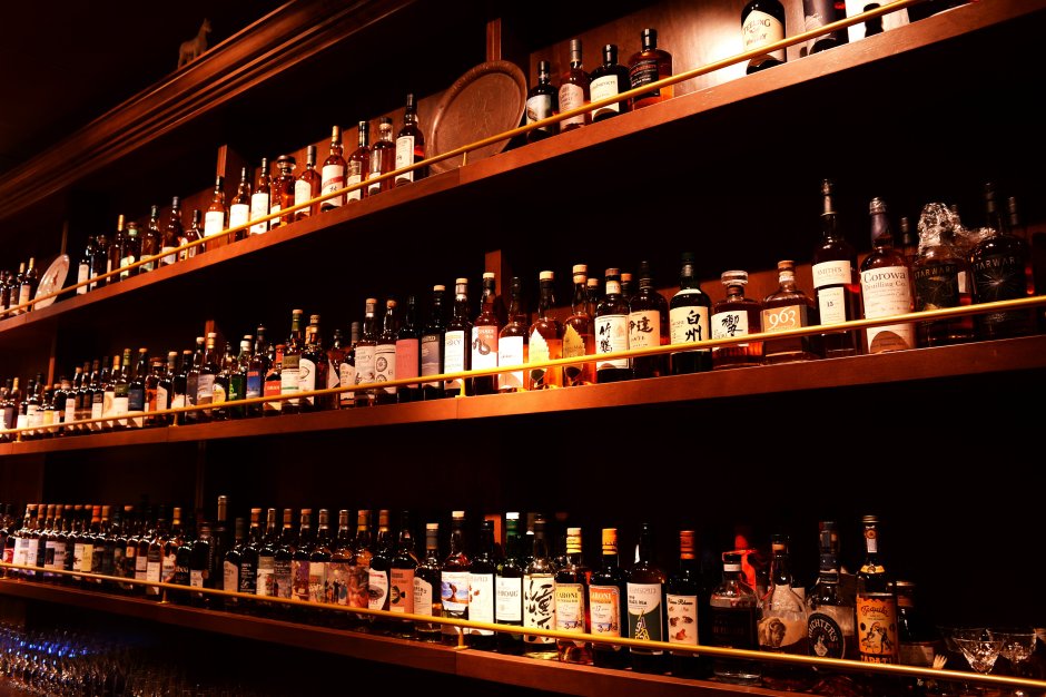 Бар полка для алкоголя