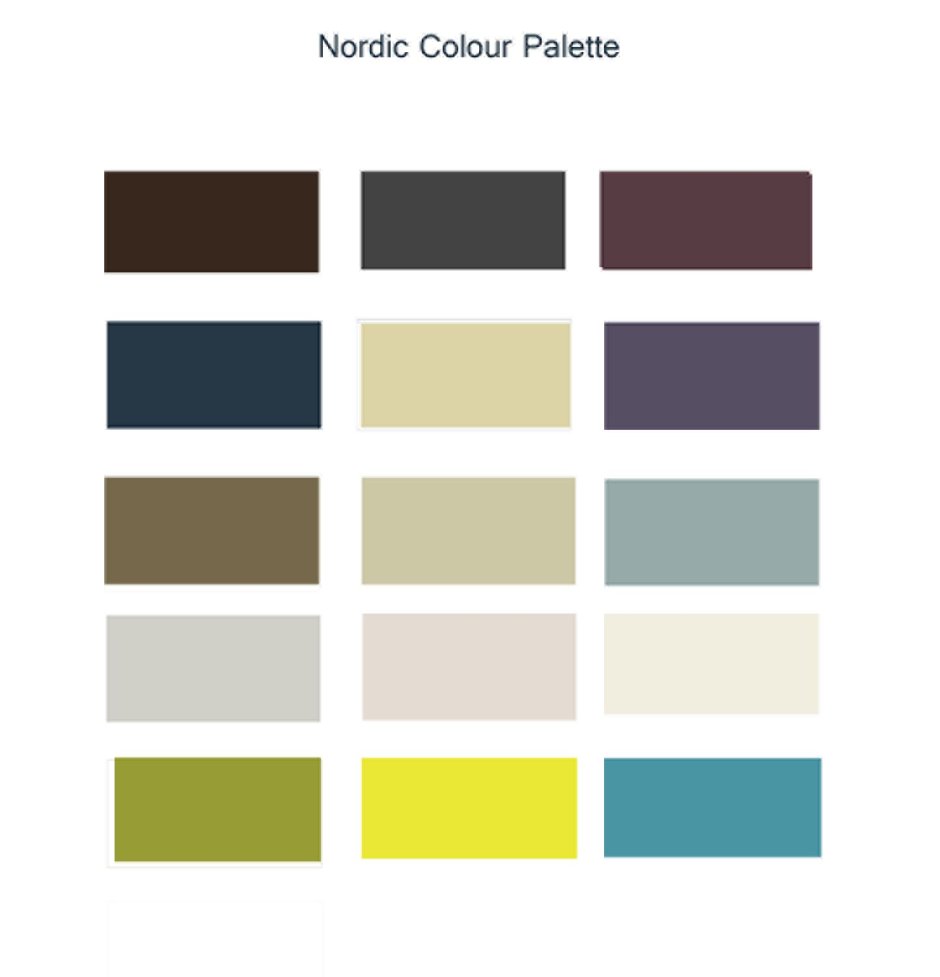 Скандинавская палитра цветов