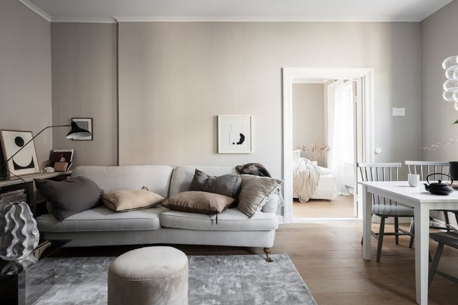 Розовый Скандинавский интерьер