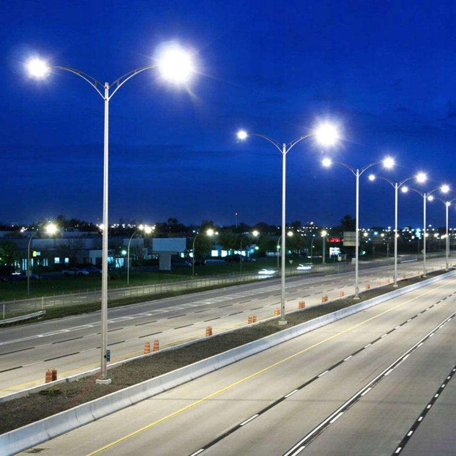 Световые линии на потолке