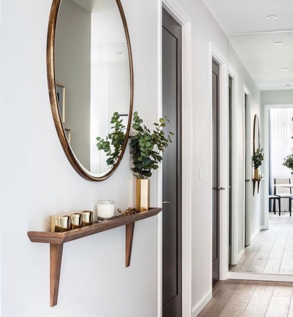 Зеркало в прихожую настенное круглое