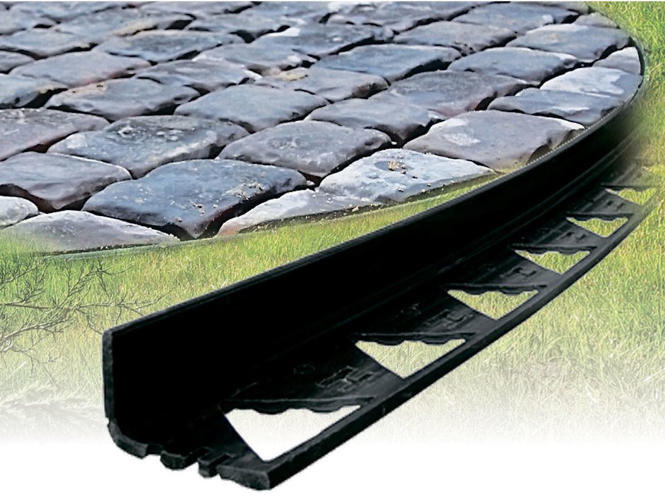 Бордюр Pro SP Б-300.06.09-ПП пластиковый черный l3000