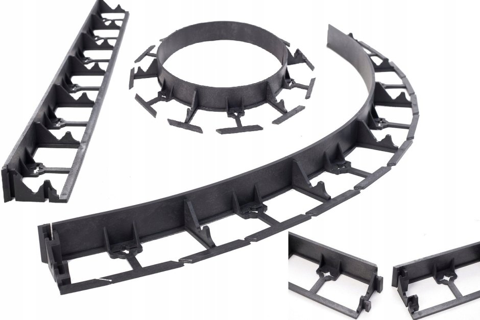 Бордюр садовый пластиковый Геопластборд 45 мм