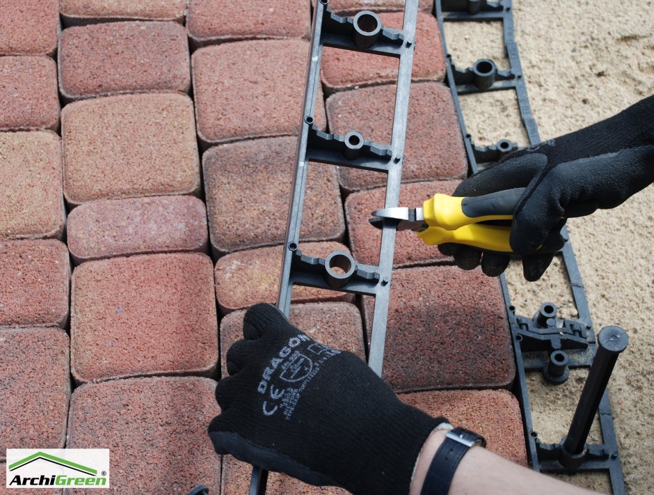 Пластиковый бордюр для тротуарной плитки технология установки