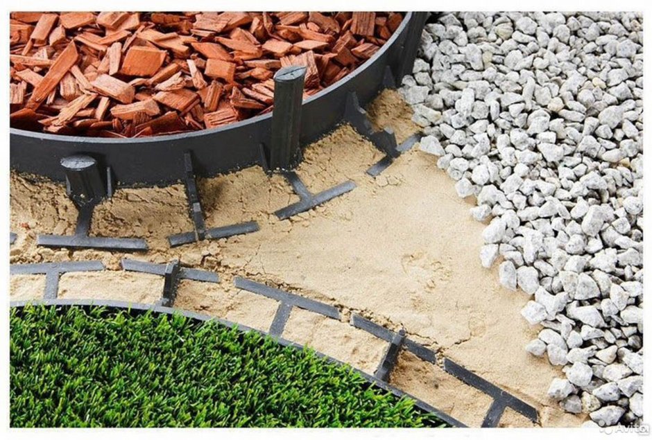 Бордюр газонный разделитель 45мм