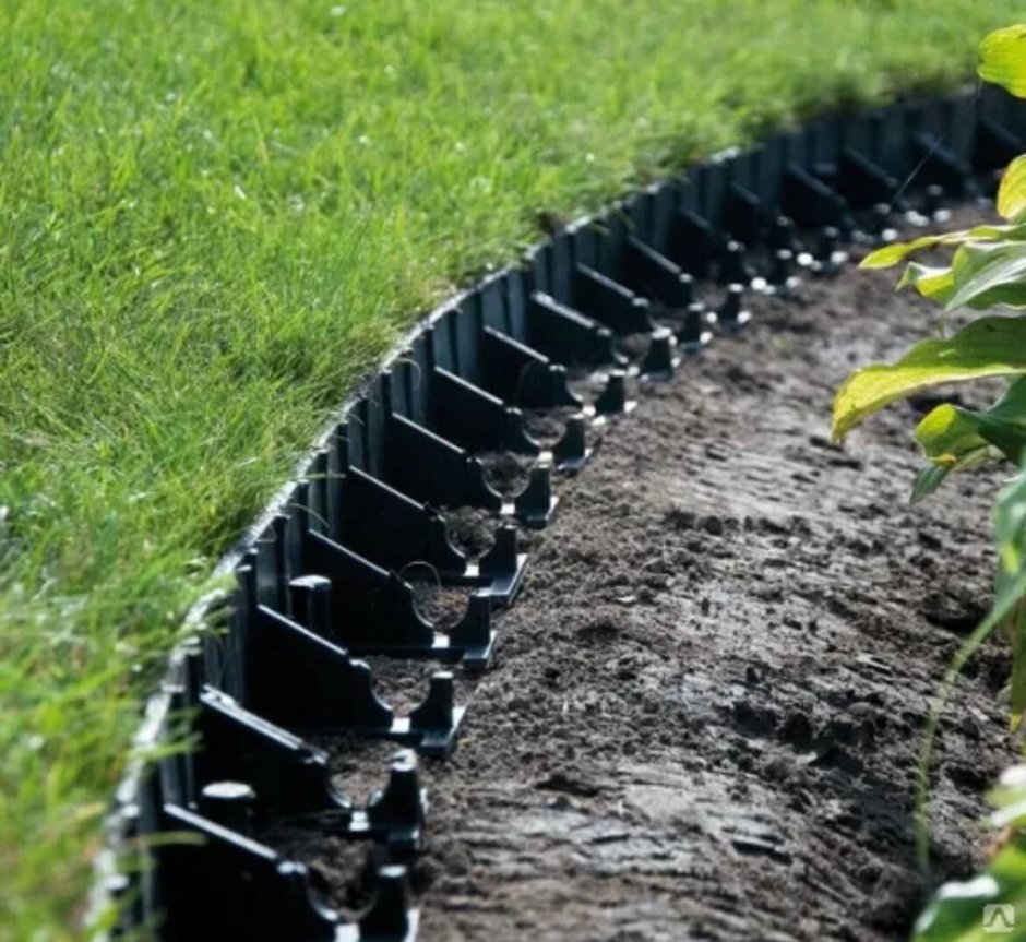 Бордюр Gidrolica line пластиковый черный