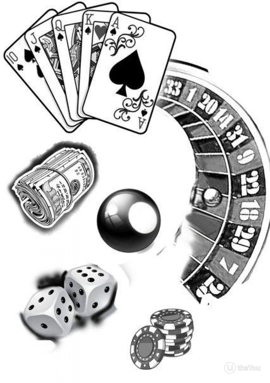 Казино эскиз
