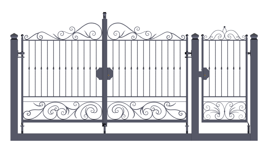 Кованые ворота из Леруа Мерлен