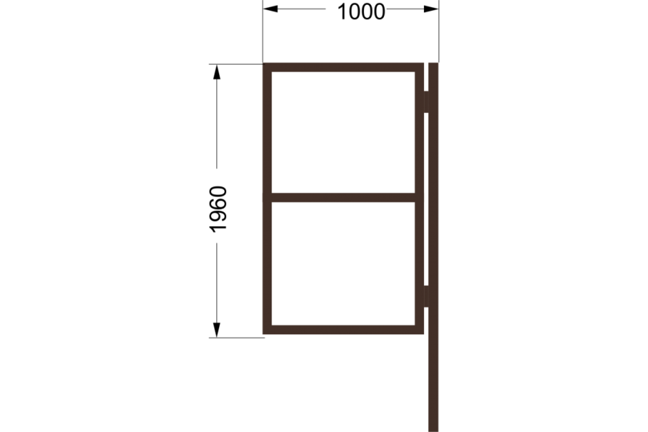 Распашные ворота из Леруа Мерлен