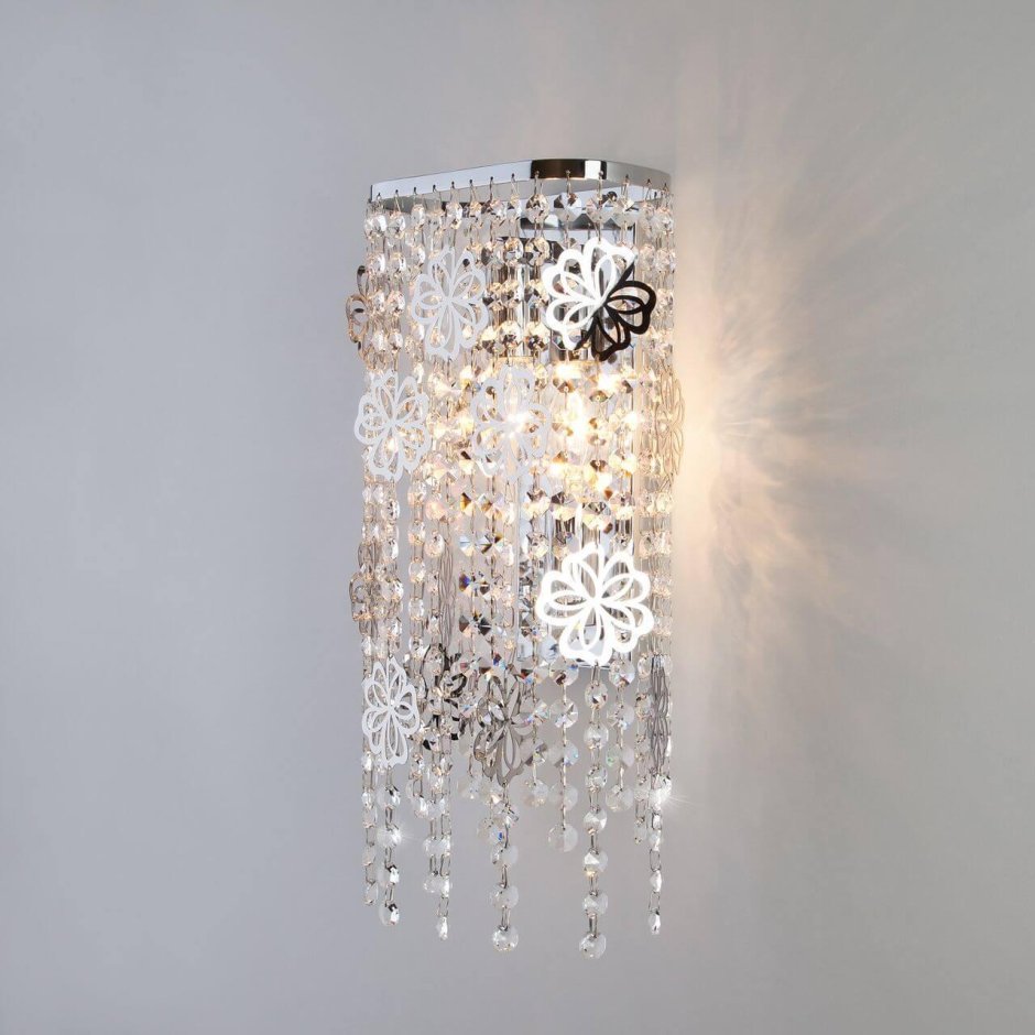 Бра Евросвет хром хрусталь