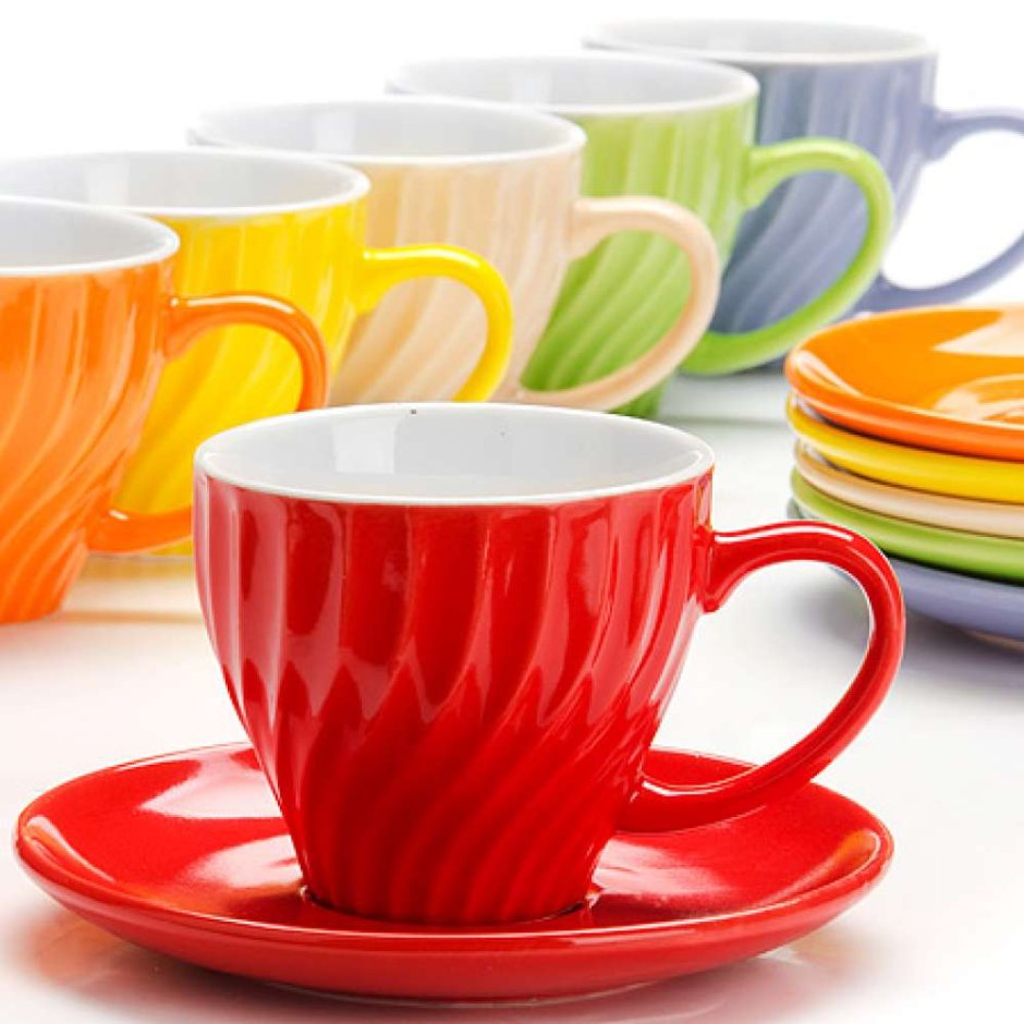 Посуда из цветного стекла