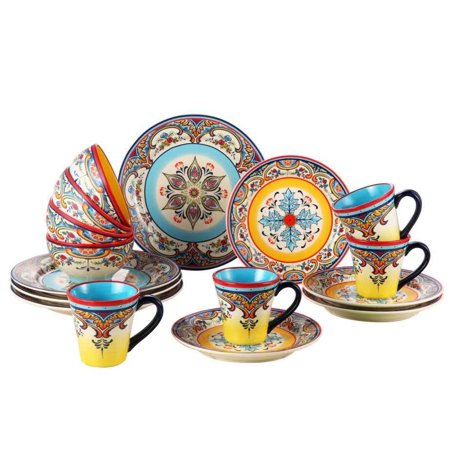 Яркая посуда для кухни