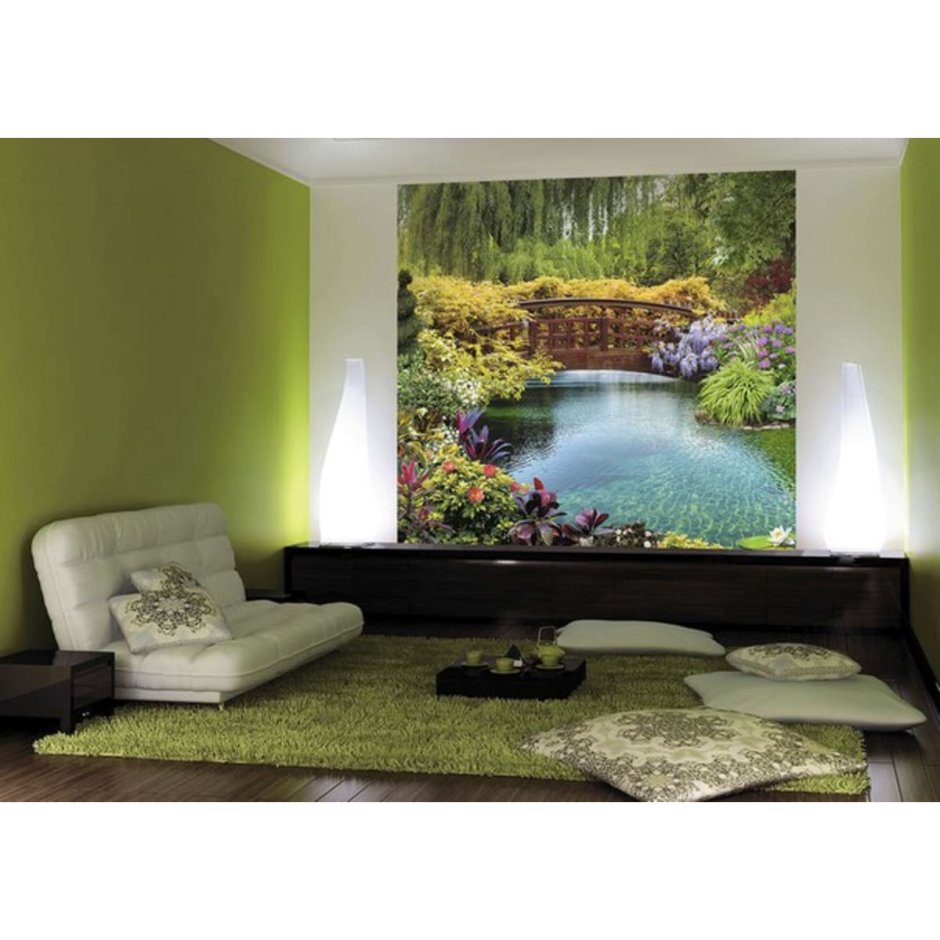 Фотообои ромашки на стену в спальню