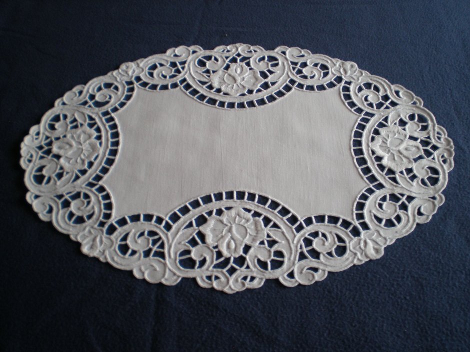 Ришелье схемы для вышивки скатерти