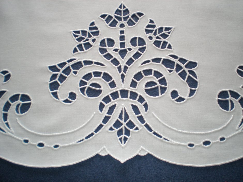 Льняное постельное белье Ришелье