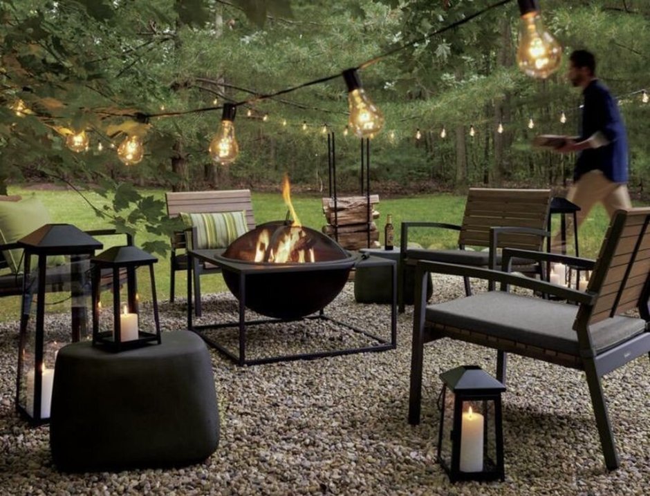 Костровище и патио