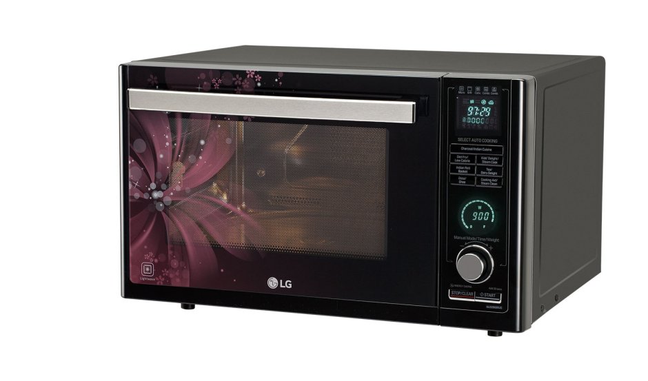 Встраиваемая микроволновая печь в кухне