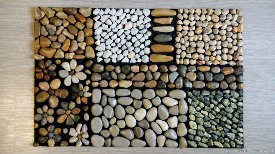 Галька в интерьере