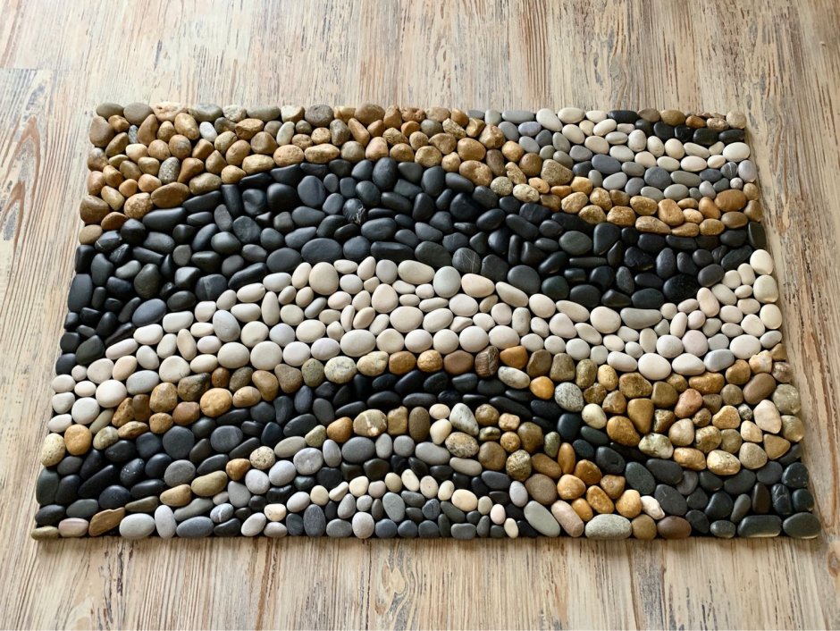 Пол из гальки