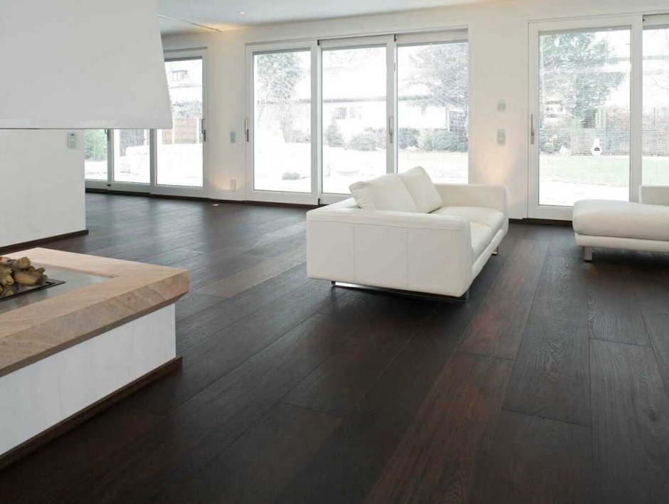 Темный ламинат в интерьере