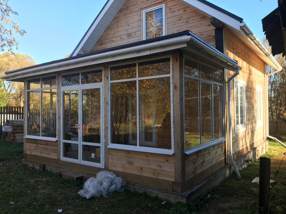 Беседка со стеклопакетами