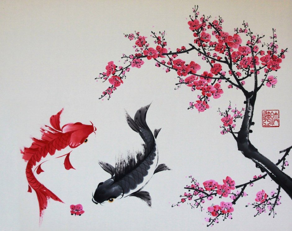 Живопись древнего Китая стиль Сеи