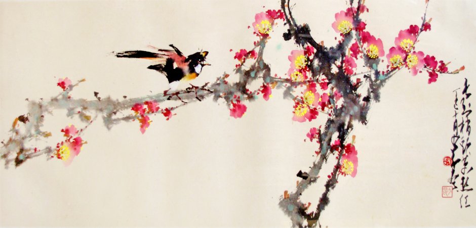 Роспись стен в японском стиле