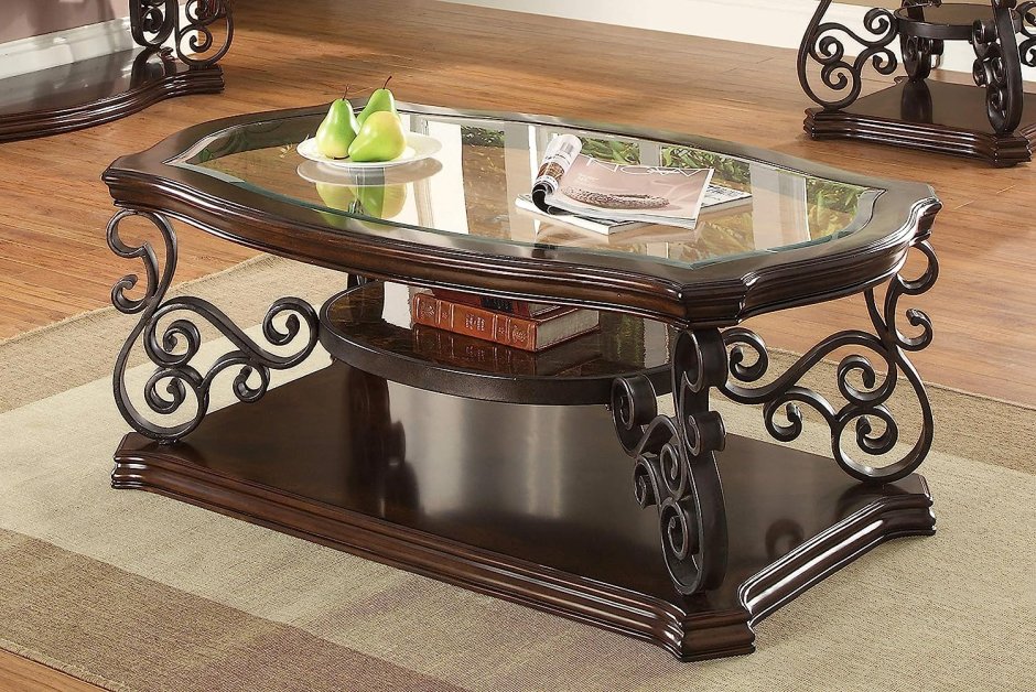 Мини столик стеклянный