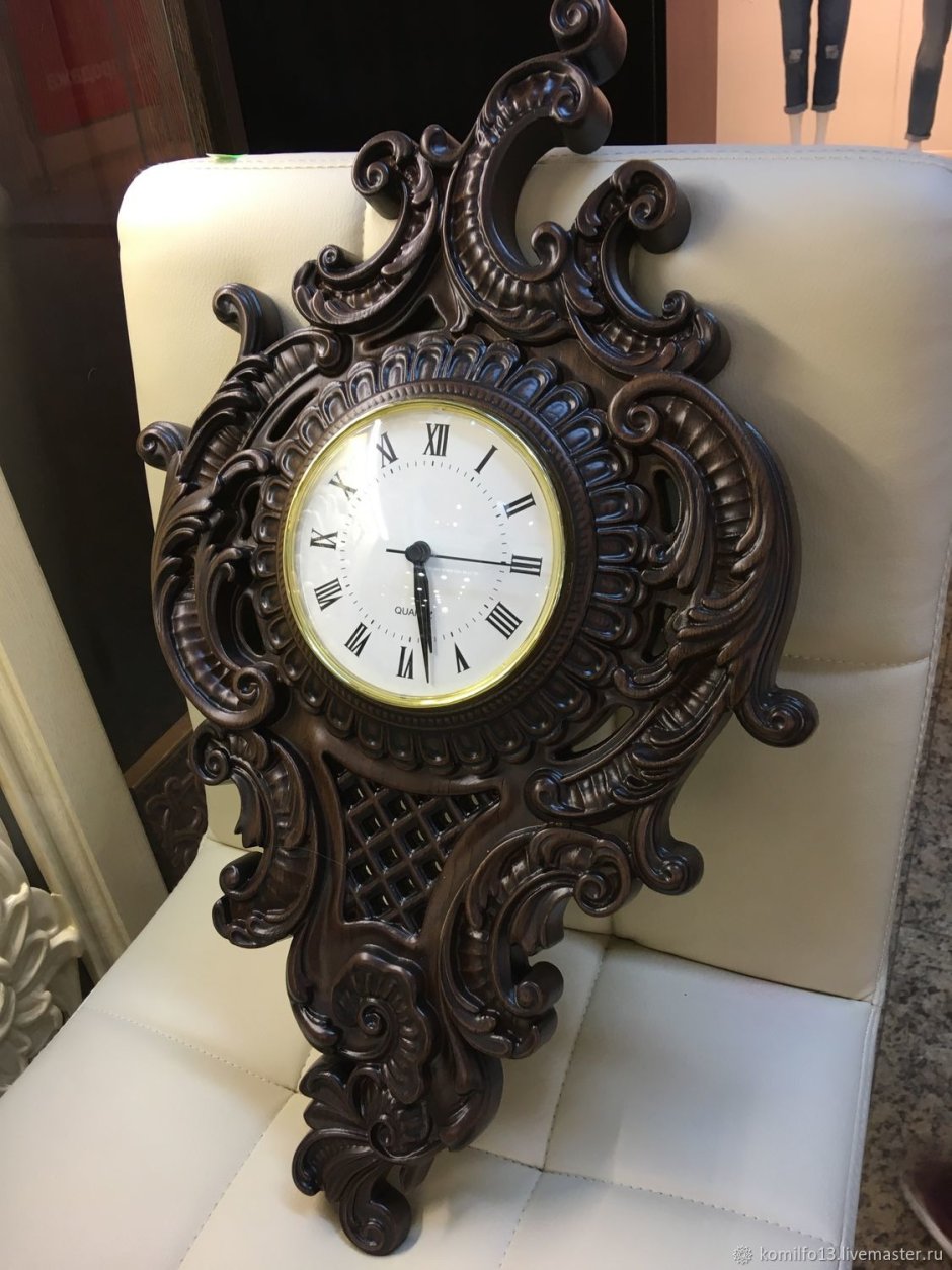 Красивые часы настенные деревянные
