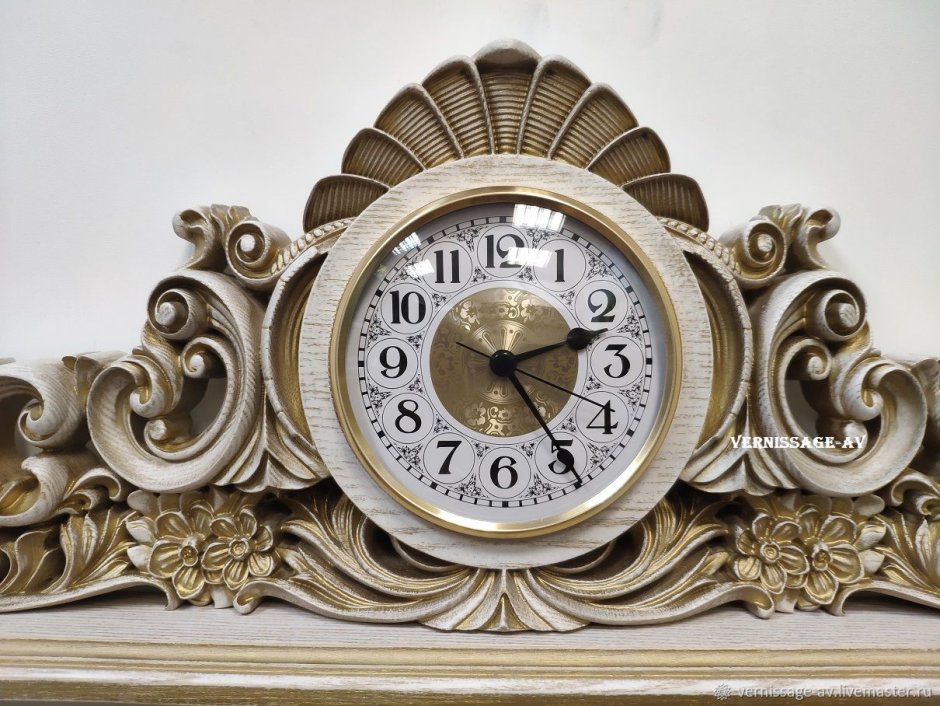 Часы Lenzkirch резьба дерево