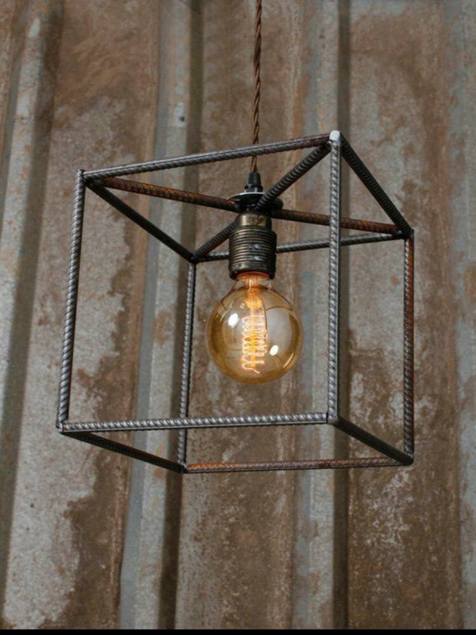 Плафон лофт металл 50х50