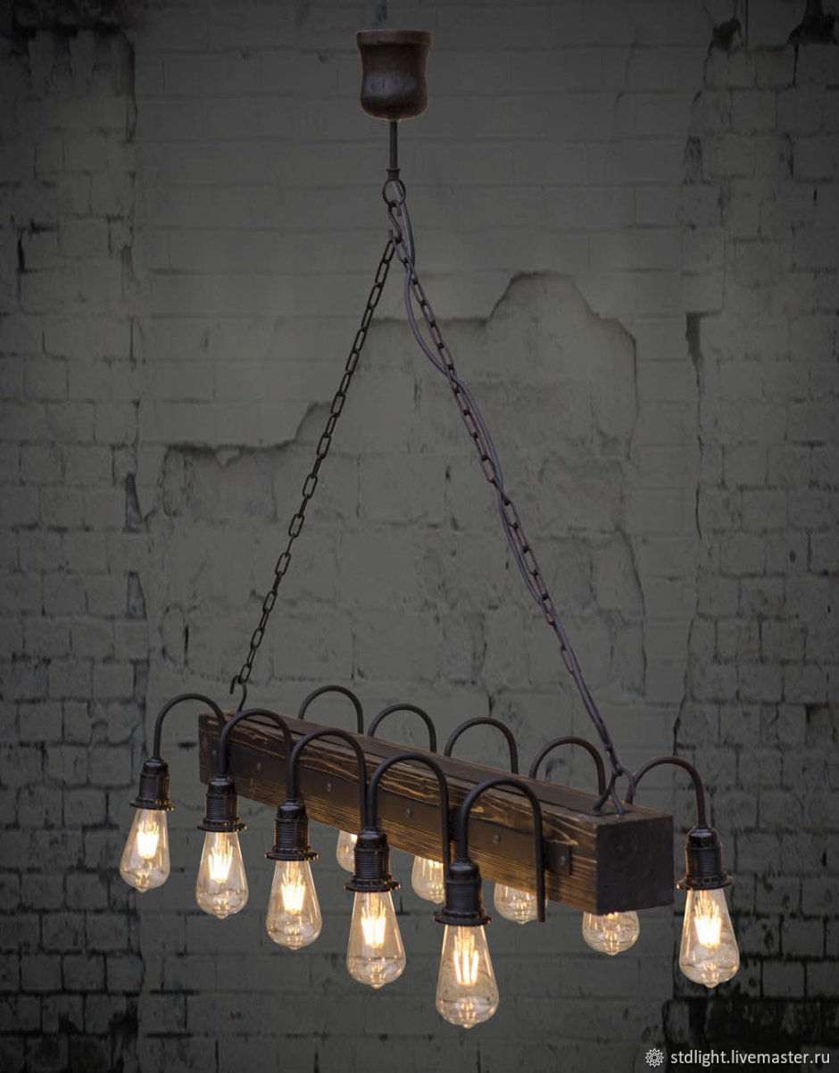 Светильник Рагно лофт подвес метал