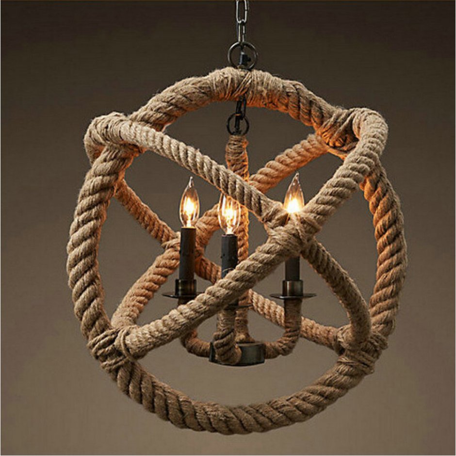 Светильник Loft Rope Sphere Pendant